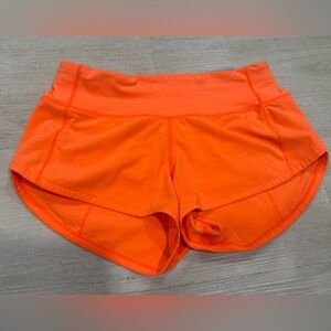 Lululemon shorts size 0 - bright orange